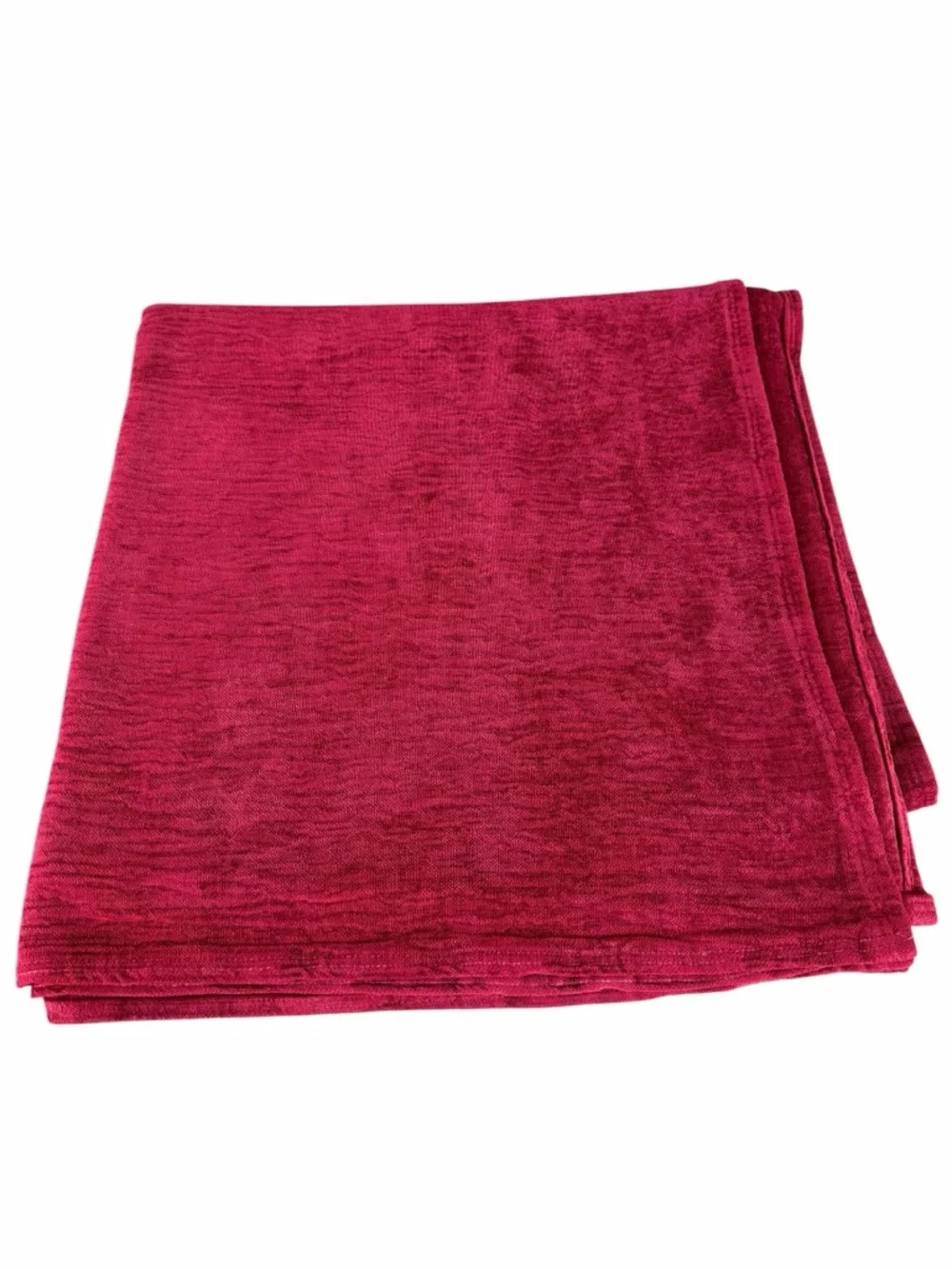 Vintage Ralph Lauren Blue Label Chenille Blanket Crimson Red Queen USA GUC